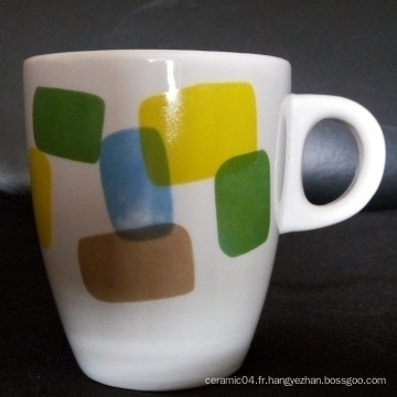Tasse en céramique de tasse de café de 11 onces adaptent la conception